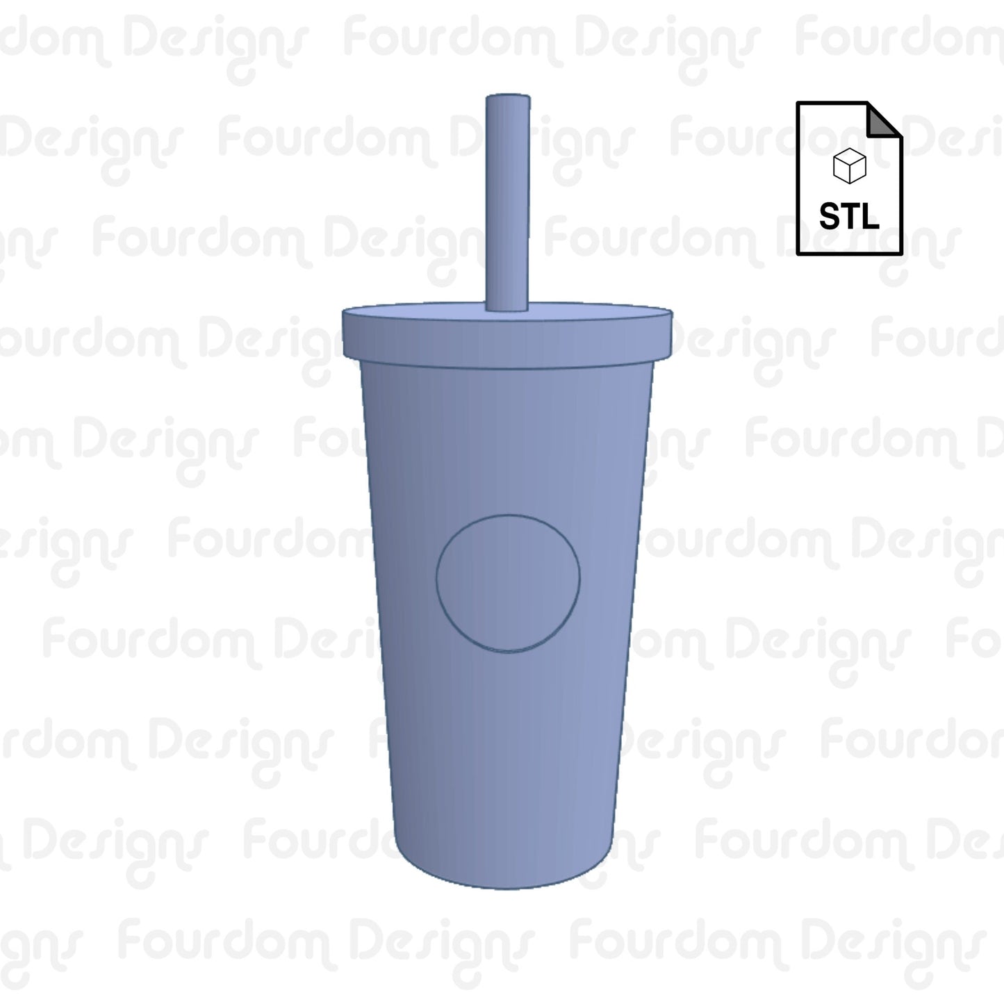 Coffee Tumbler Keychain STL File for 3D Printing - Digital Download