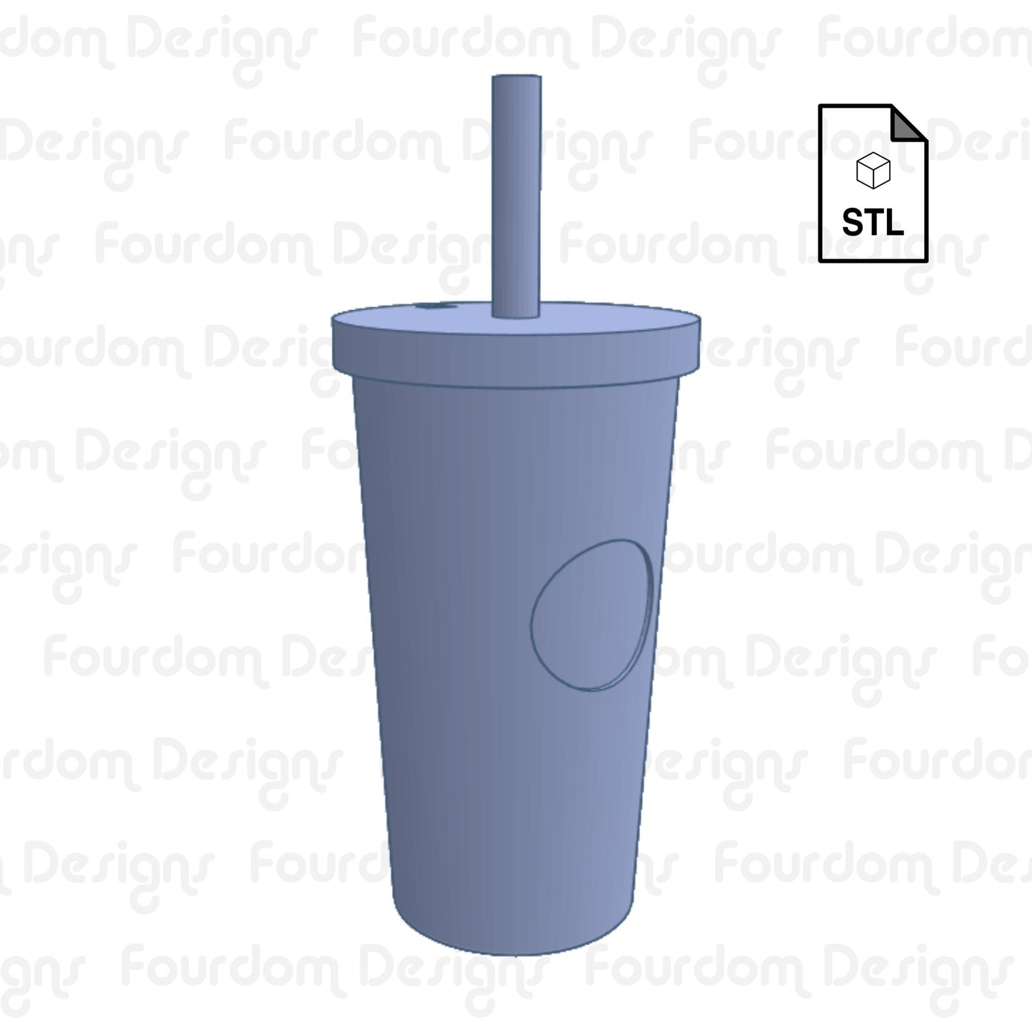 Coffee Tumbler Keychain STL File for 3D Printing - Digital Download