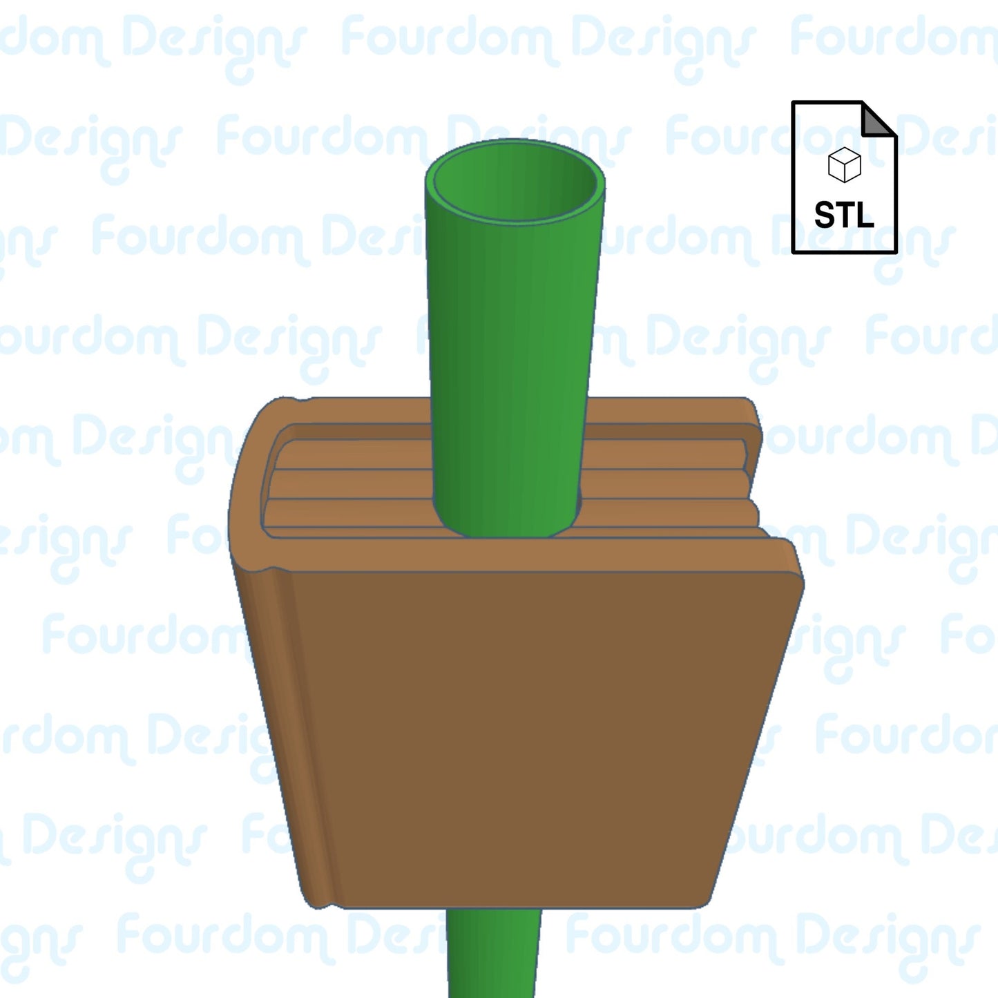 Book Straw Topper Straw Buddy STL File for 3D Printing - Digital Download
